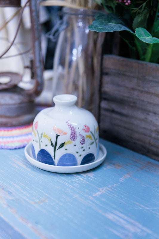 Wildflower Meadow Ceramic Cloche