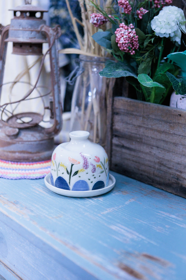 Wildflower Meadow Ceramic Cloche