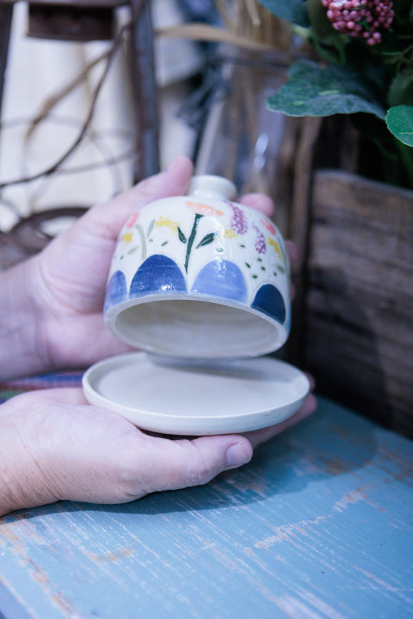 Wildflower Meadow Ceramic Cloche