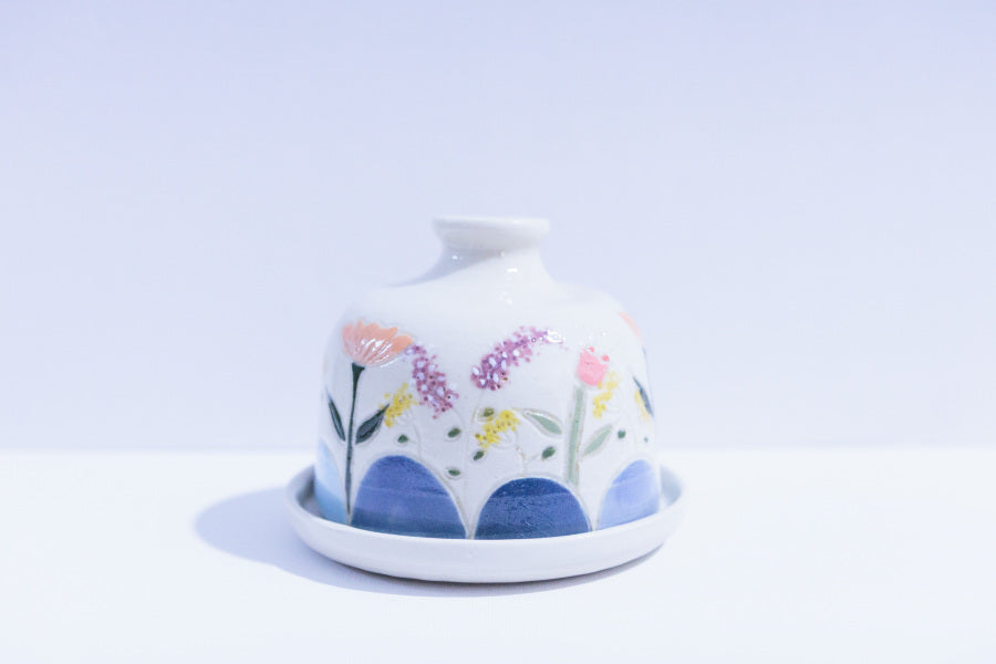 Wildflower Meadow Ceramic Cloche