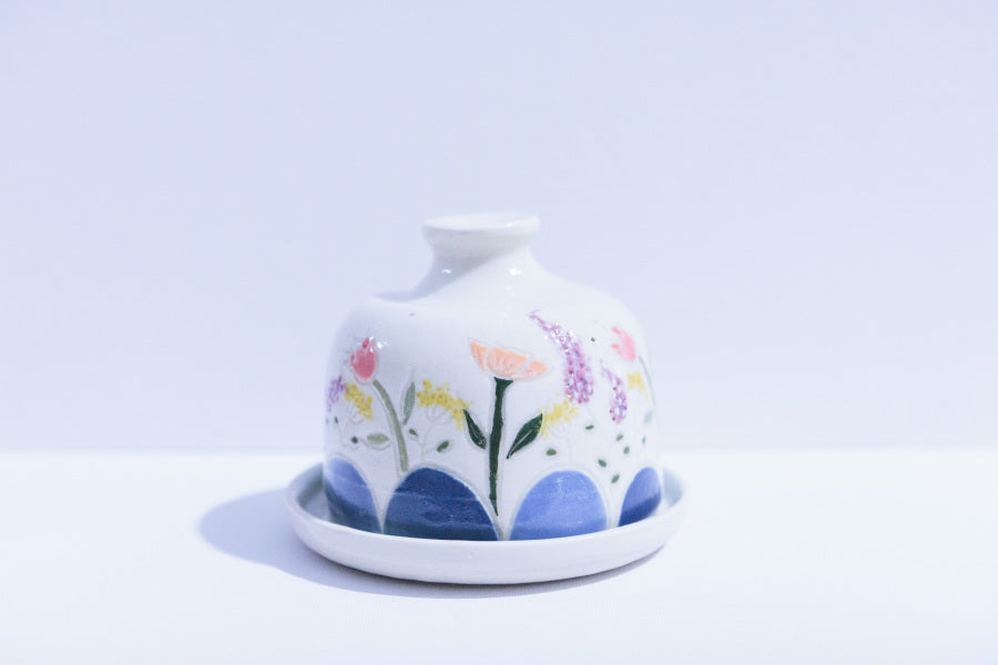 Wildflower Meadow Ceramic Cloche
