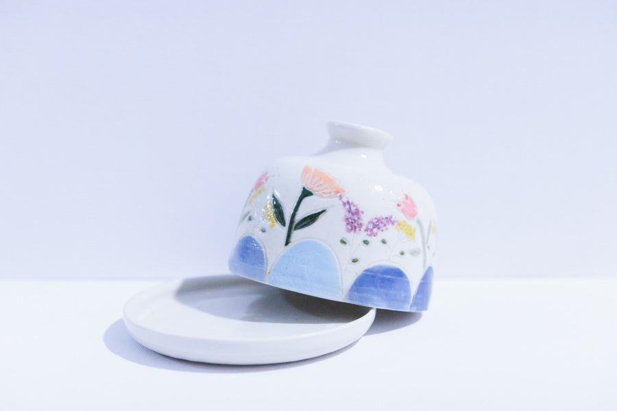 Wildflower Meadow Ceramic Cloche